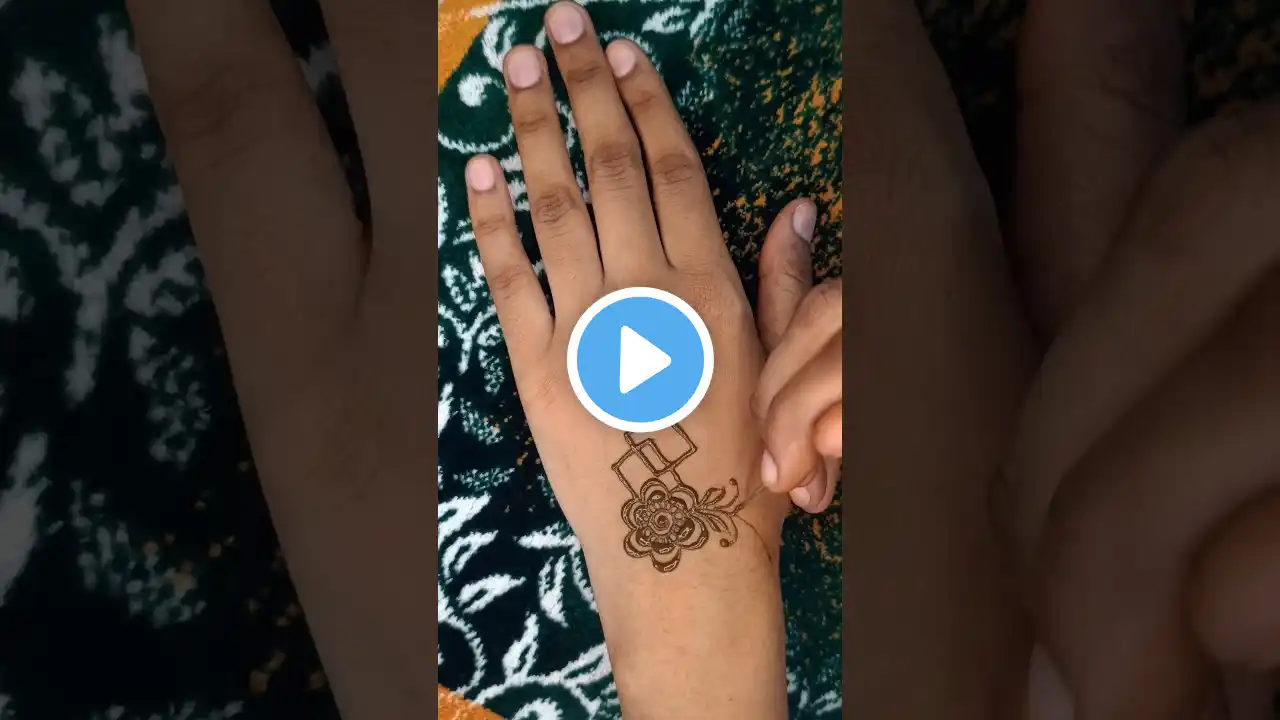 Easy & Simple Mehndi Design ❤️#viralshorts #trending #youtubeshorts #mehndi #mehndidesign #hennaart