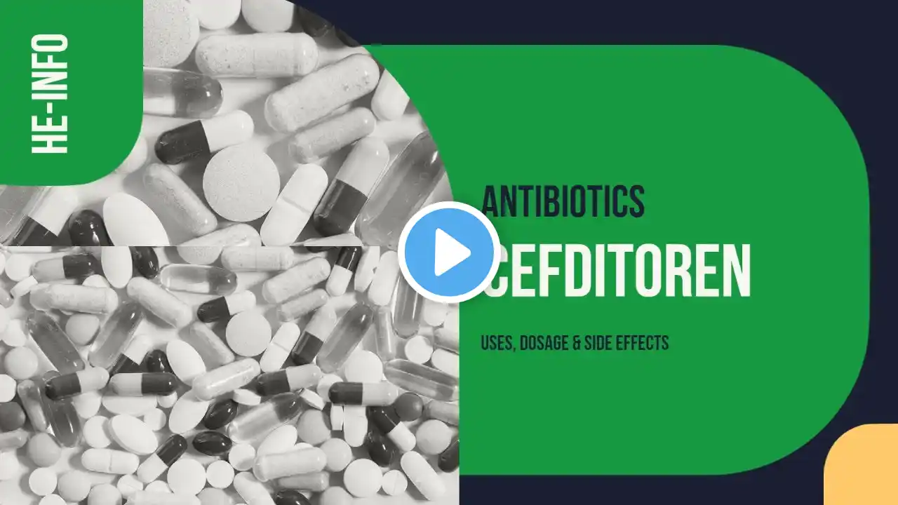 #Cefditoren | Uses, Dosage, Side Effects & Mechanism | Spectracef