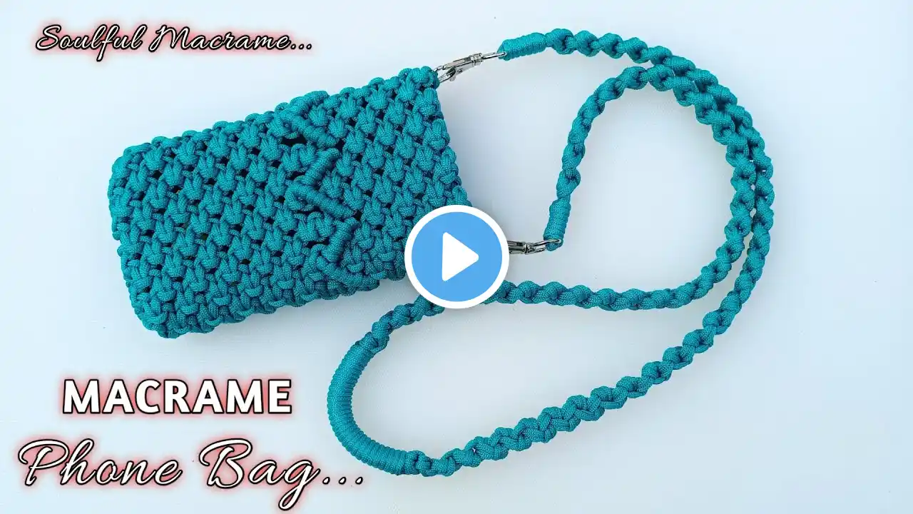 DIY | Macrame mini phone bag tutorial | Bolsa de macrame | how to make macrame bag | macrame purse