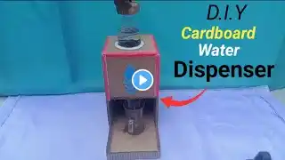 How To Make Water Dispenser At Home | how to make water dispenser | diy cardboard water dispenser