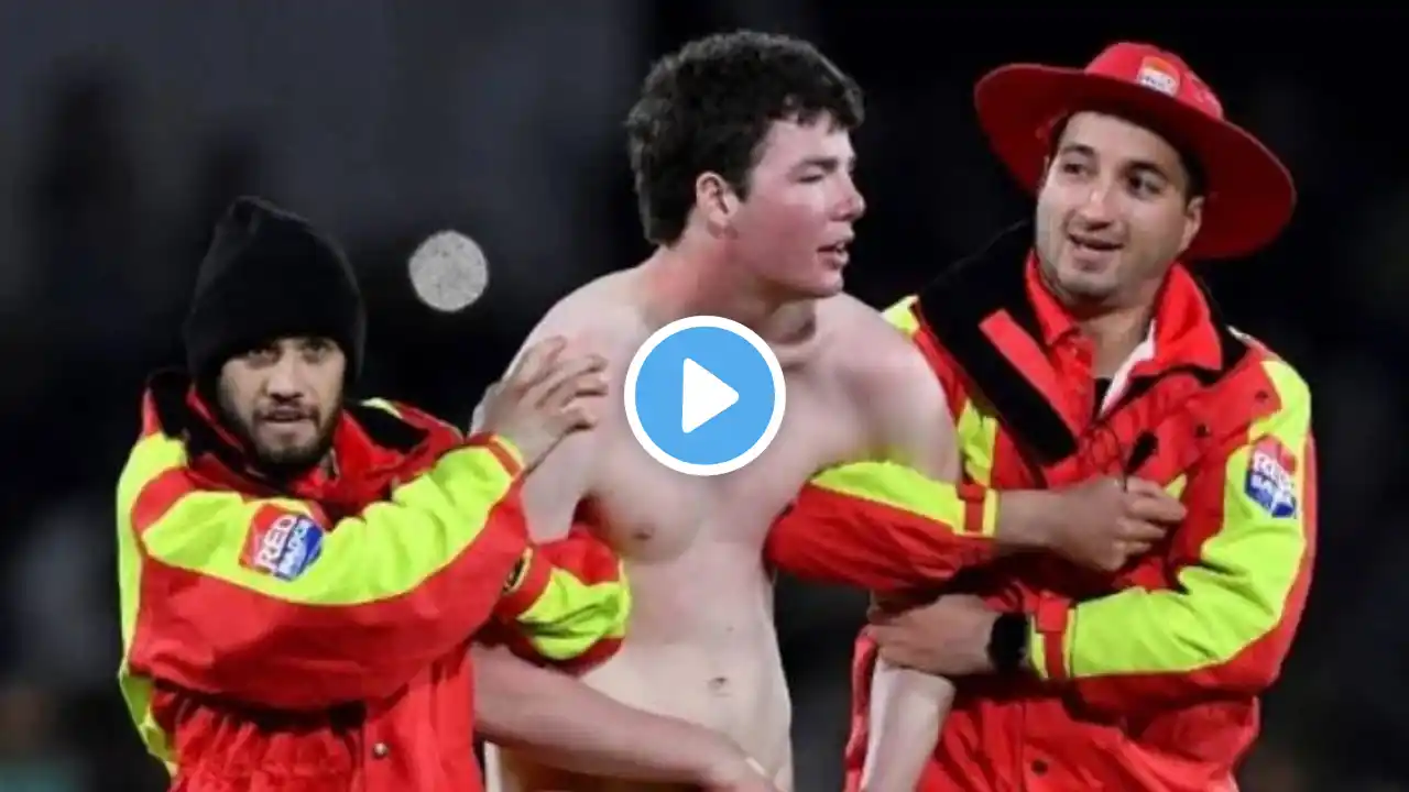 PAK vs NZ: Naked man arrested on the field during Pakistan batting