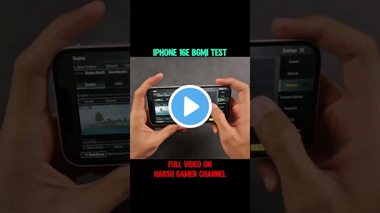 Iphone 16E Bgmi Test 120Fps Speed Test Graphics Test #iphone16e #bgmi #shorts