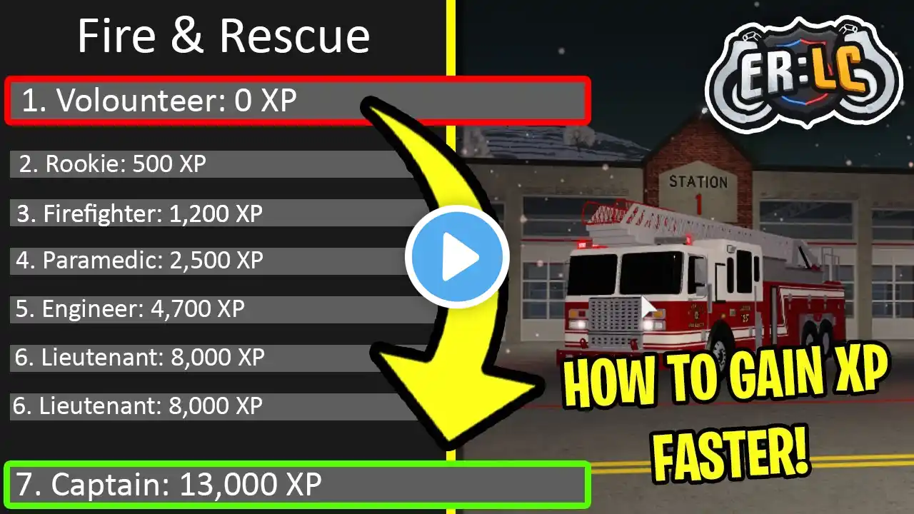 FASTEST WAY TO GET XP ON THE FIRE & RESCUE TEAM! (Emergency Response Liberty County)