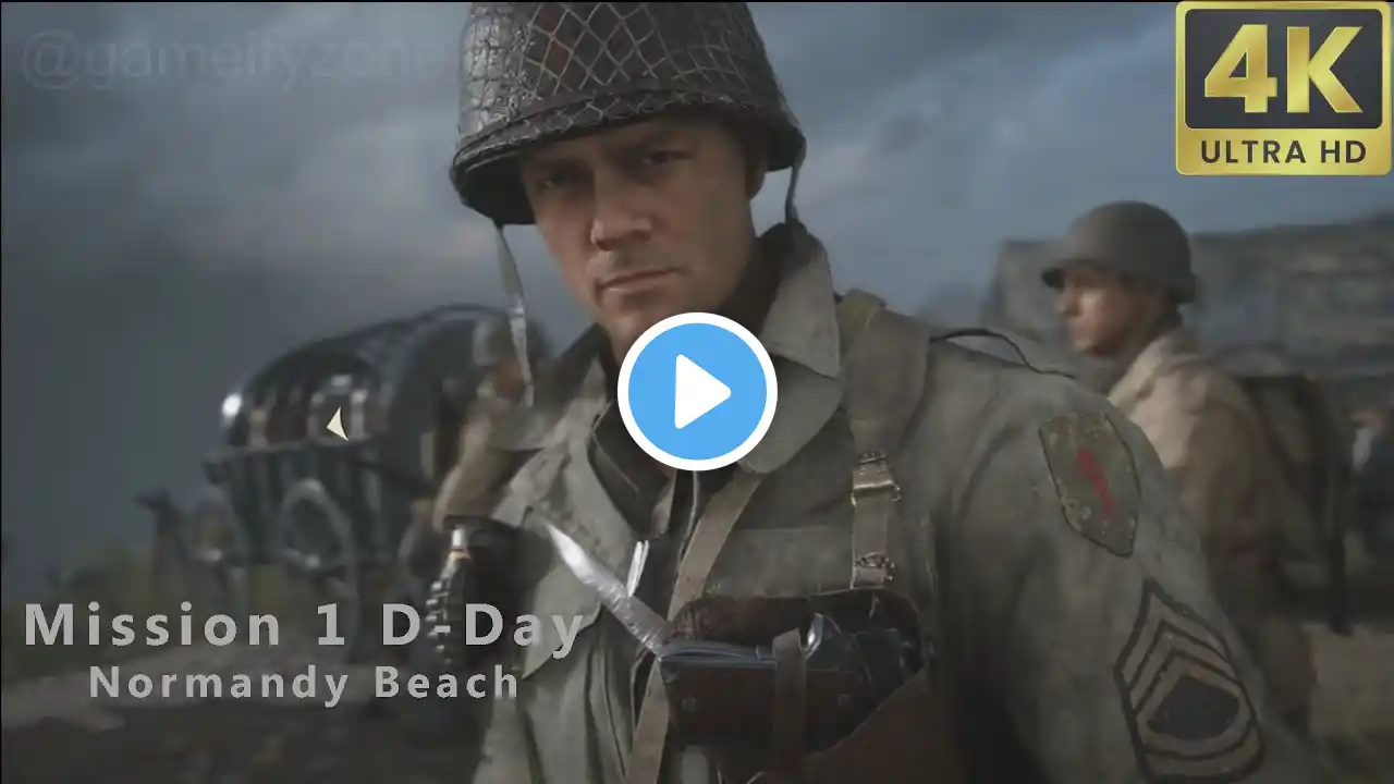 Call of Duty WW2 | Part 1 | D Day Normandy | Walkthrough Gameplay | (COD World War 2)