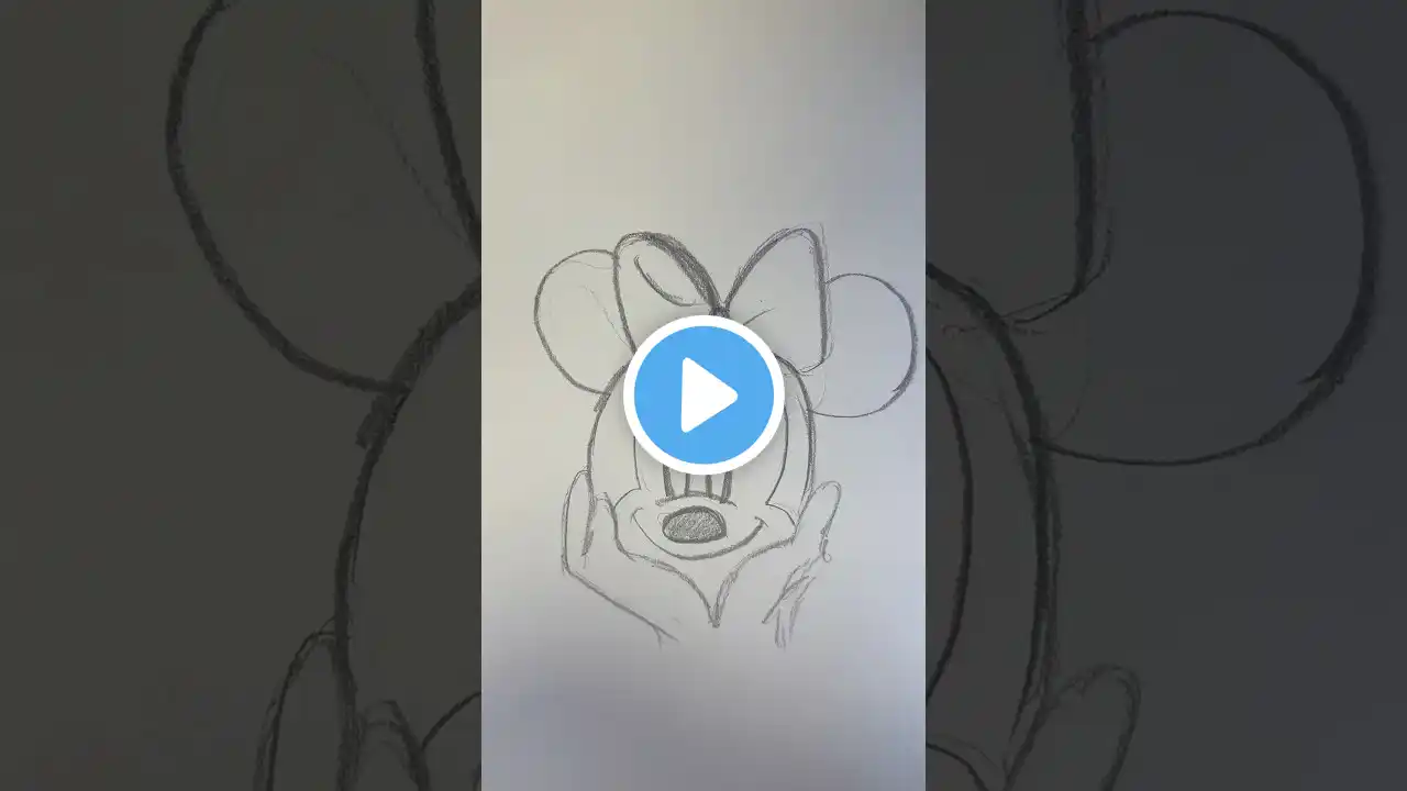 How to draw MINNIE MOUSE EASY #minniemouse #drawing