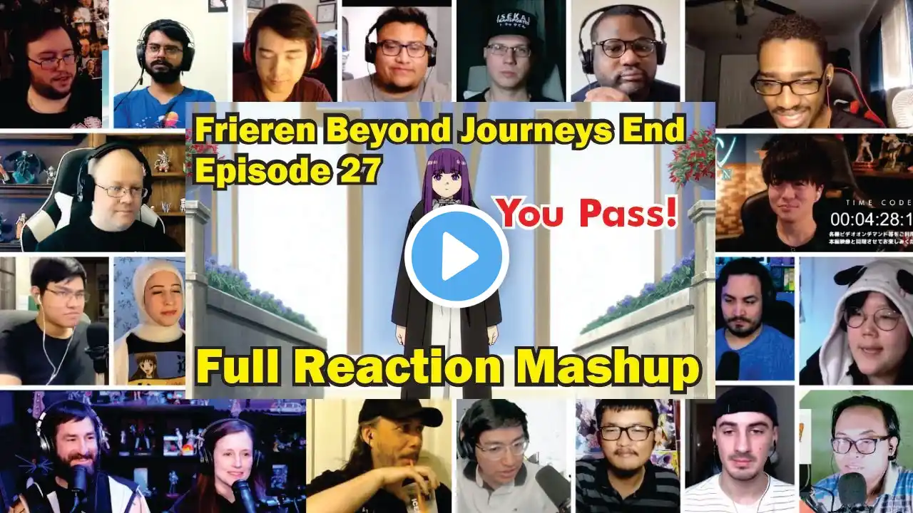 Frieren Beyond Journey's End Episode 27 Reaction Mashup - React The Reactors