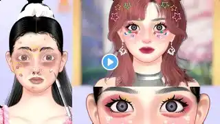 USA ASMR Best  face makeup animation video for girl ‪@usaasmr1‬