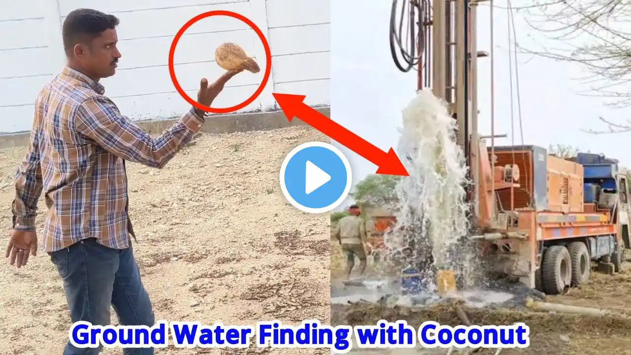 Underground Water Chacking With Coconut | Borewell Drilling 100% Water Chacking With Coconut Methods