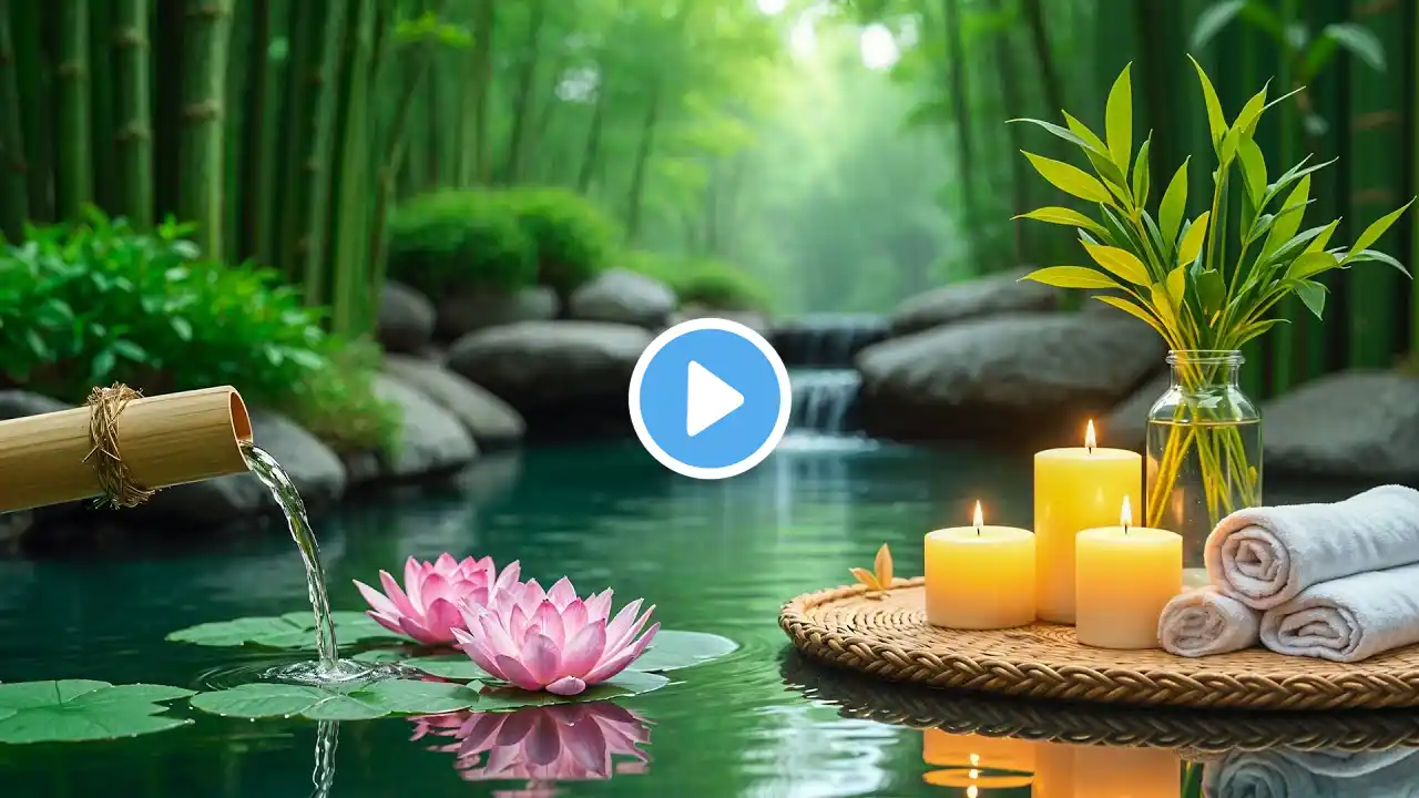 Beautiful Relaxation Music 🌿 Spa Piano & Water Sounds for Stress Relief & Peaceful Meditation #27