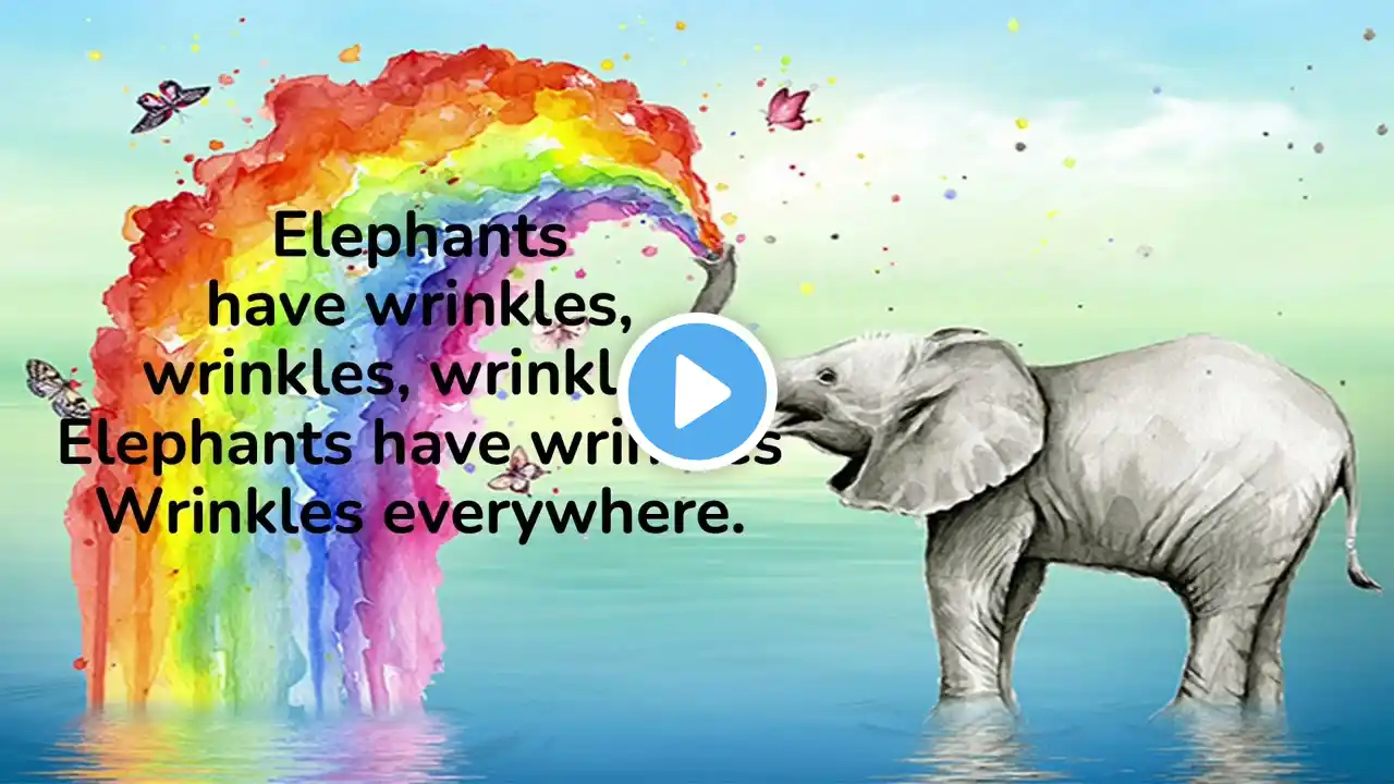 Elephants have wrinkles