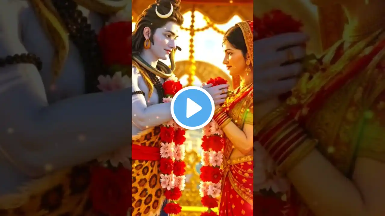 🌸💞!!..गौरा जी को लेने आए मेरे भोलेनाथ जी!!🔱🥀#bholenath #mahakal #status #shorts #viralvideo #mahadev