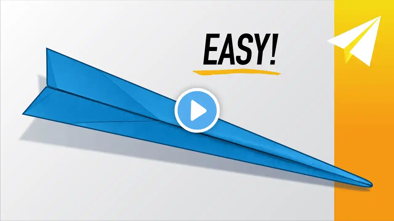 EASY Paper Airplane That Flies REALLY Far! How to Make the BEST Paper Airplane for Distance — Bolt