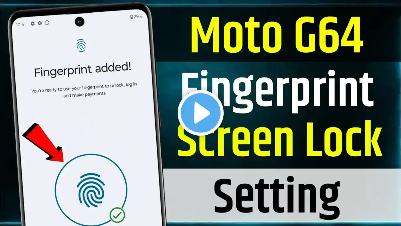 Moto G64 5g Fingerprint Screen Lock | Moto g64 5g Me Fingerprint Lock Kaise Lagaye |Fingerprint Lock