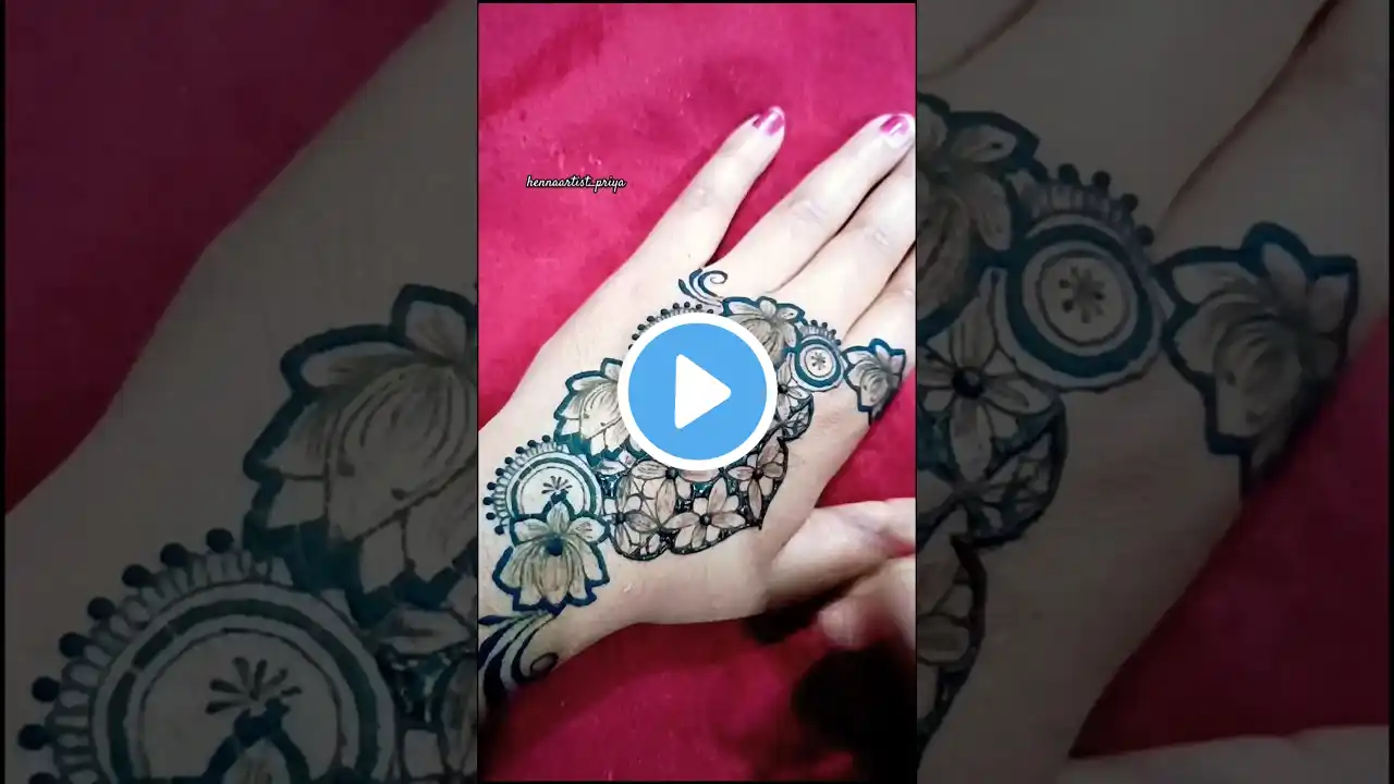 Back hand mehndi design| 3d mehndi design #mehndi #henna #mehndidesign #mehandi #hennadesign