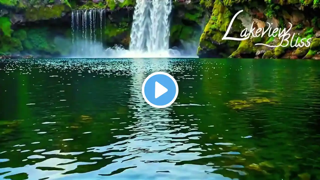 Relaxing Forest Lake and Waterfall Sounds Study for Healing for Meditation Slep and Serenity Therapy