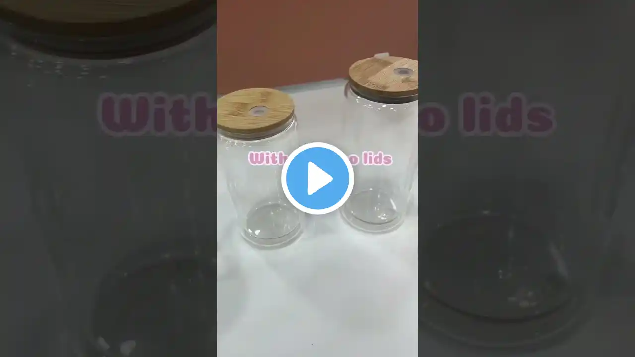 Double wall glass cups, for snowglobe | MyCrafix Sublimation Blanks #tumbler #snowglobetumbler