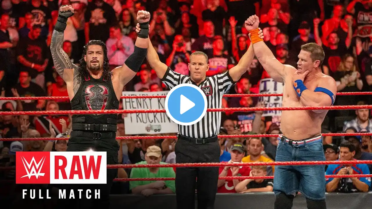 FULL MATCH: John Cena & Roman Reigns vs. The Miz & Samoa Joe: Raw, August 21, 2017