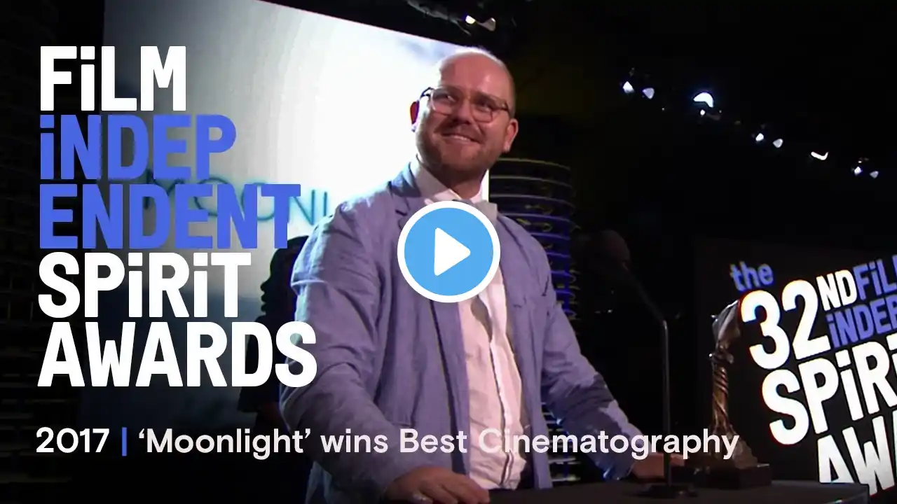 MOONLIGHT wins Best Cinematography at the 2017 Film Independent Spirit Awards