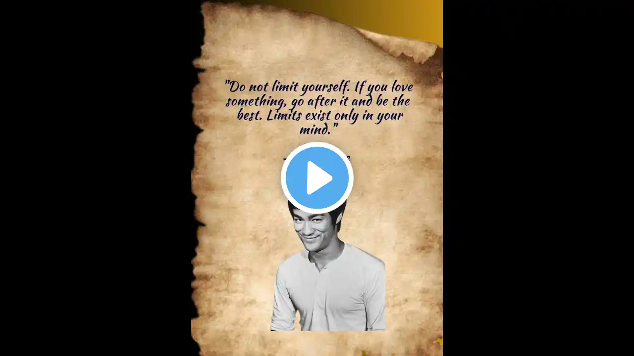 Break Your Limits! Bruce Lee’s Powerful Words 💡✨