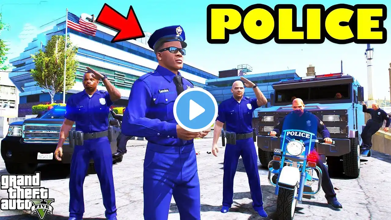 Franklin Become CORRUPT Police CHIEF To Earn Money In GTA 5 | SHINHCAN and CHOP