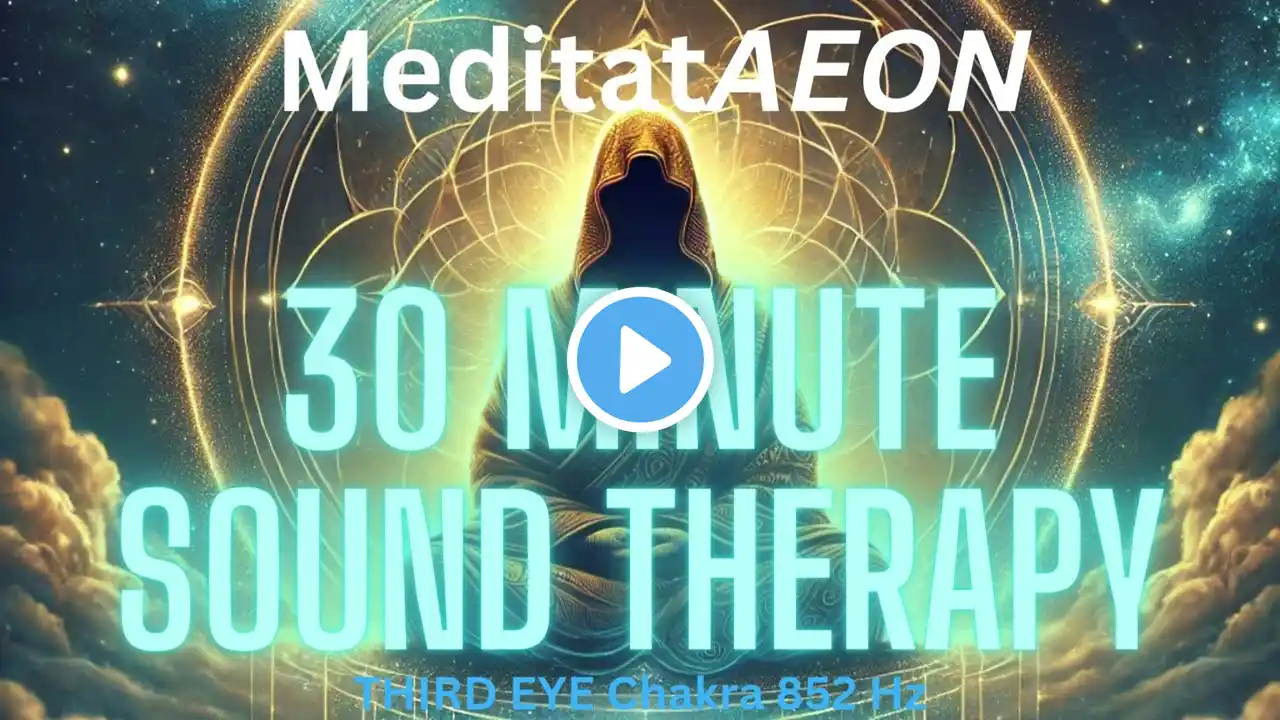 MeditatAEON 30 Minute Meditation THIRD EYE CHAKRA Sound Therapy 852 Hz