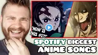 TOP 50 MOST STREAMED ANIME SONGS | SPOTIFY EDITION | NEW ANIME FAN! | REACTION!