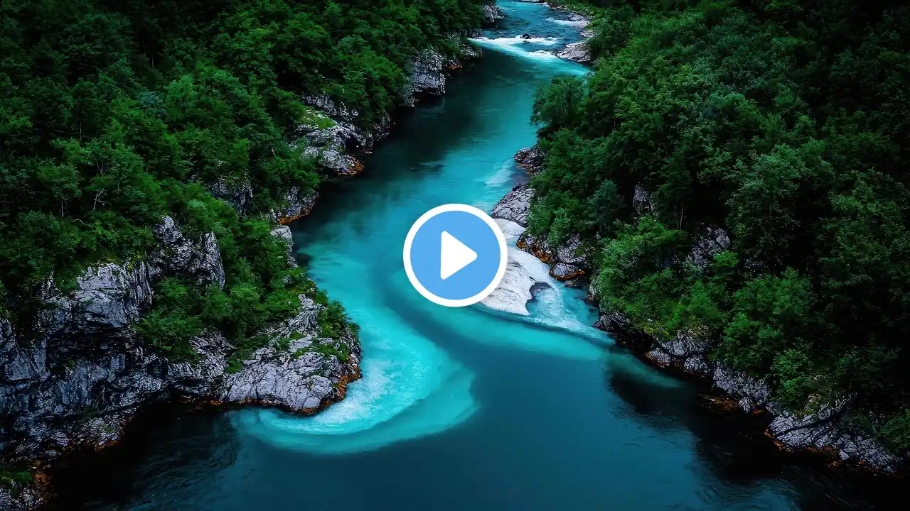 River of Tranquility: Water Sounds and Melodies on Piano for Relaxing Sleep#birds #relax #sleepmusic