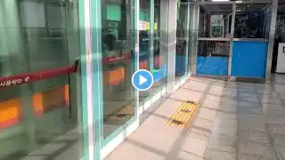 부산도시철도 1호선 신111편성 신차 장전역 발차영상