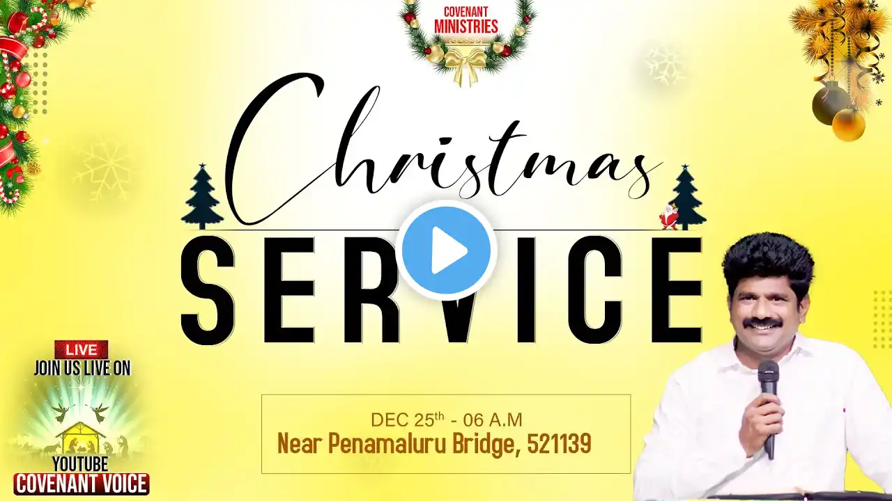 Christmas Service | Covenant Voice | 25 December 2021 | Ps. C.Y. Peter Garu | LIVE