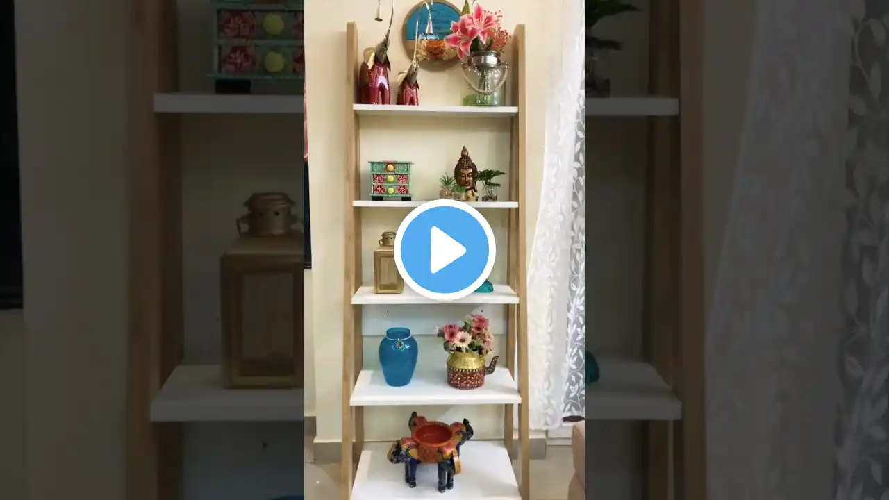 MEESHO Ladder Shelf Decorating Ideas #meesho #livingroom #meeshohaul #viralvideo #homedecor