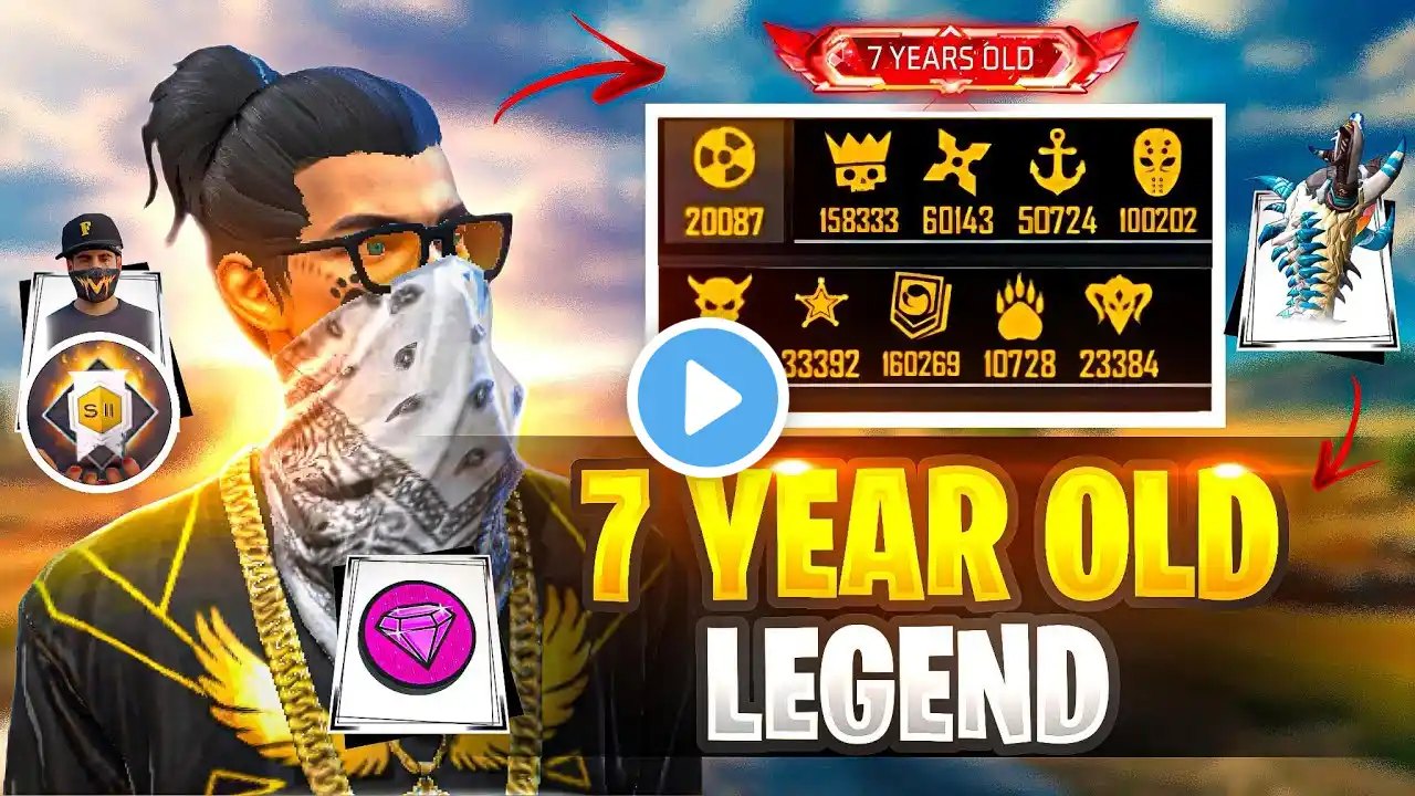 2017 VS 2018 Free Fire Old Legend ID