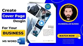 Beautiful Cover Page Design For Your Business | Using MS Word Only | Step By Step