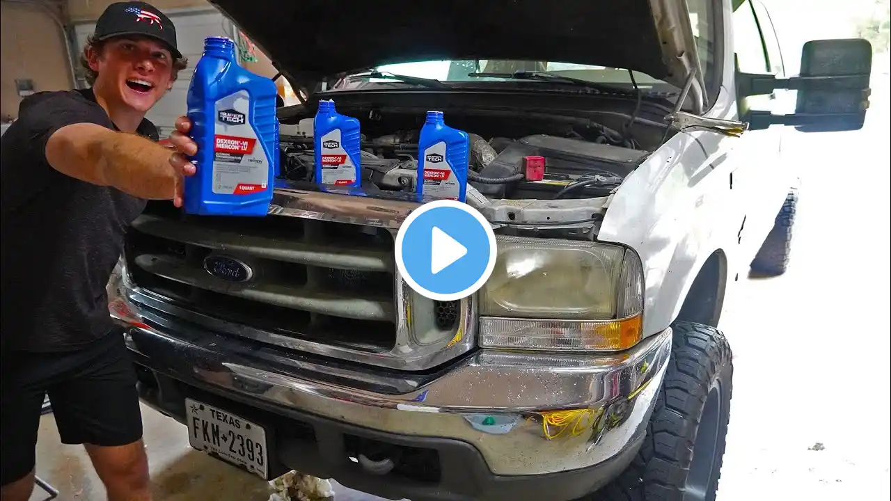 How To Change Your Automatic TRANSMISSION fluid On A 7.3 L Powerstroke Diesel!