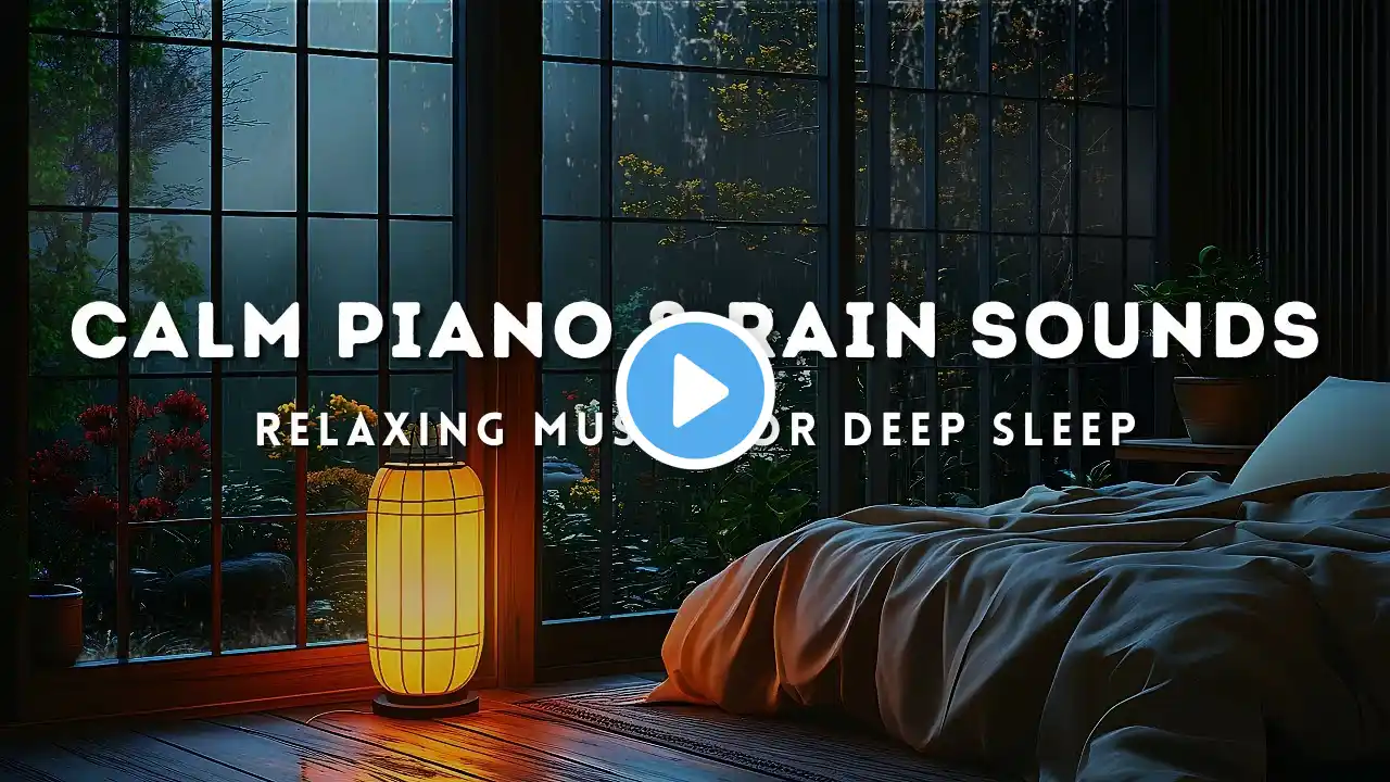 Healing Rain and Peaceful Music | Relax and Overcome Stress, Anxiety, and Depression 🌧️🛌