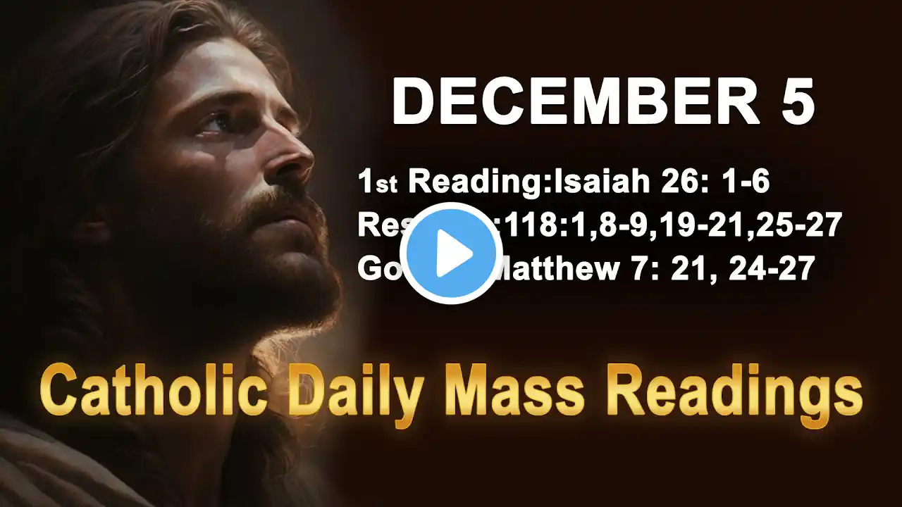 Catholic Daily Mass Readings for today I Thursday December 5 2024