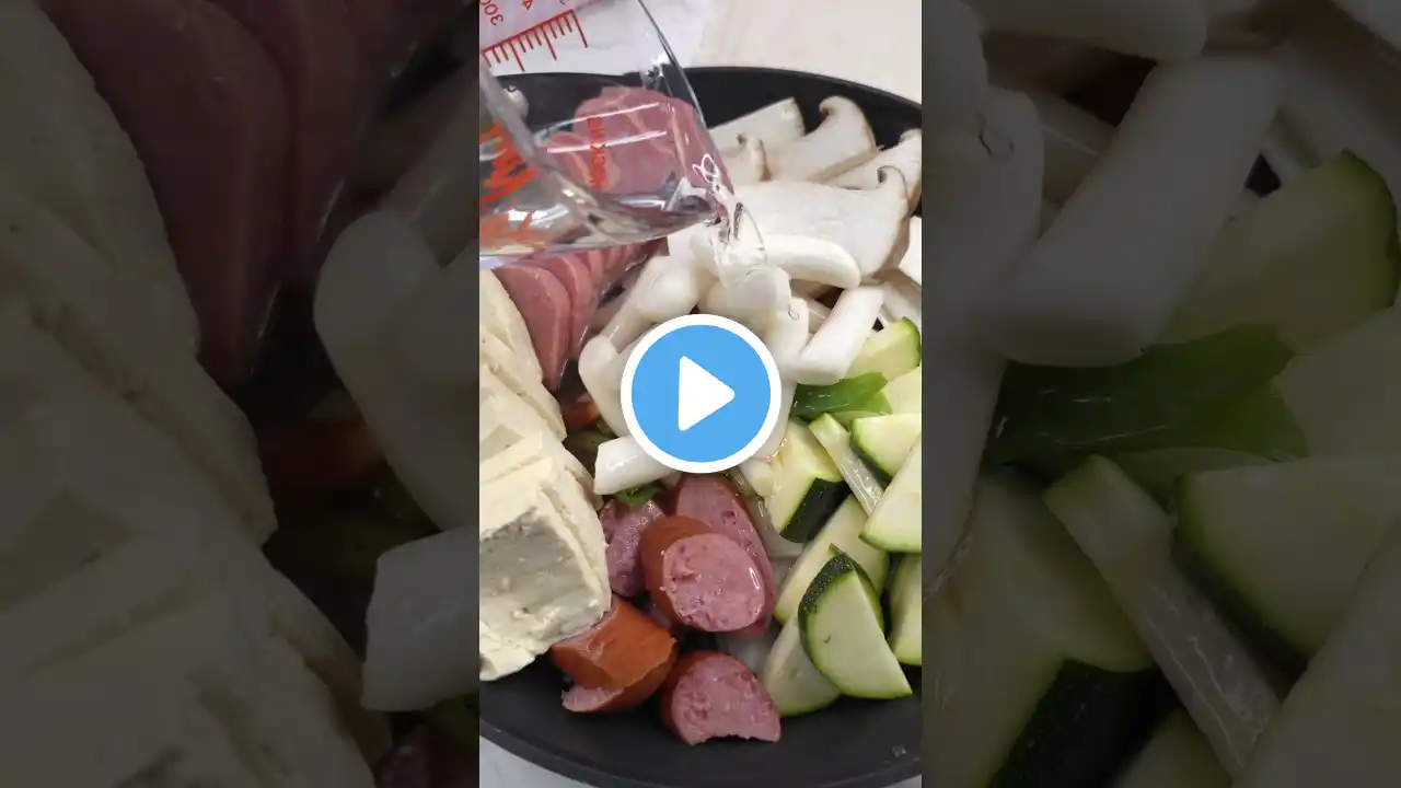 Korean Army Stew🩷 #cookingchannel #shorts