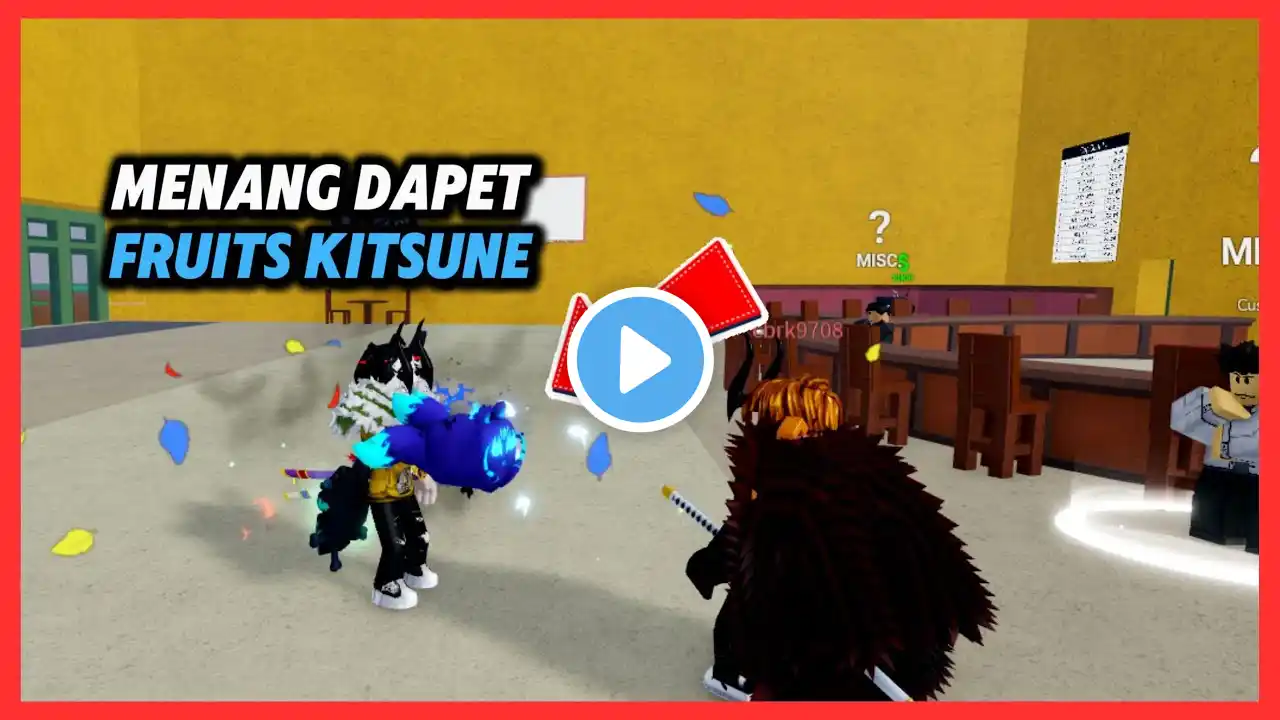 Yang Menang Aku Kasih Fruits Kitsune, Leopard Atau Yeti | Blox Fruits Roblox