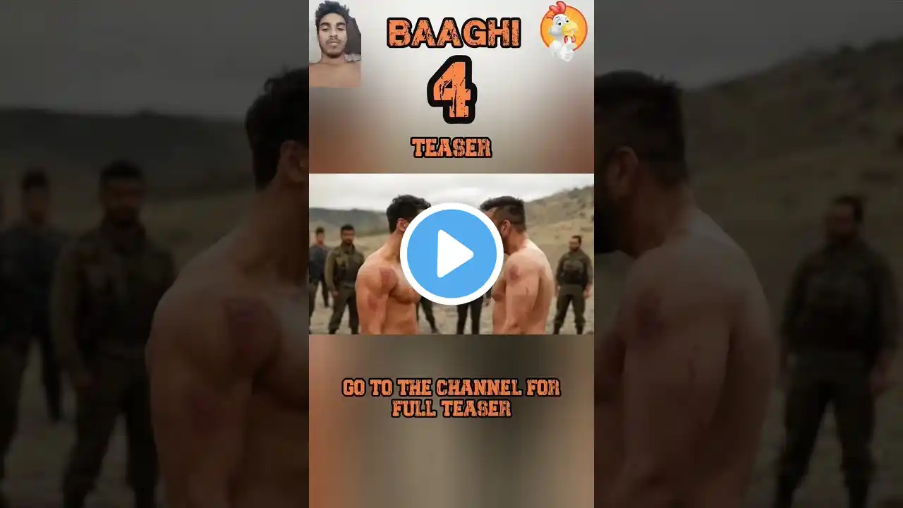 baaghi 4 100M views BAAGHI 4 Teaser | Tiger Shroff |Sanjay Dutt | #trailer #shortfeed