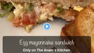 Egg Mayonnaise Sandwich Simple Breakfast Recipe #cooking #food #foodlover #breakfast