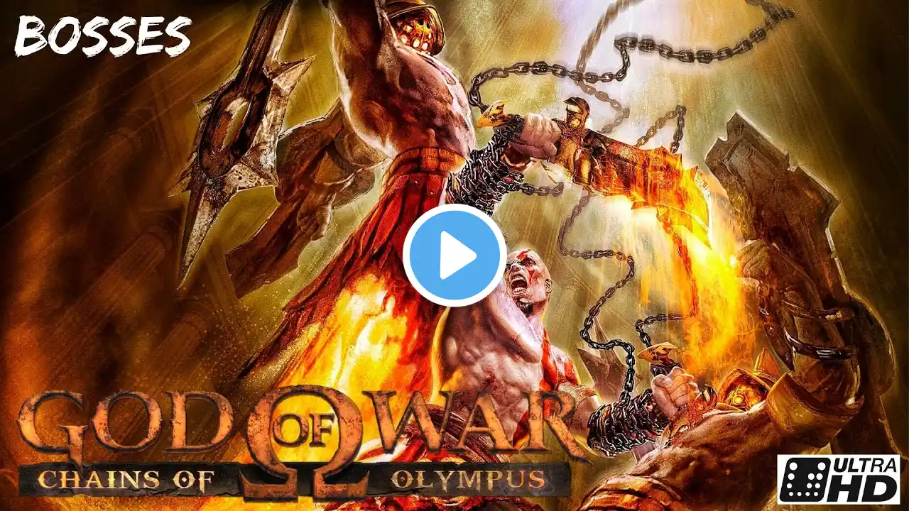 God of War : Chains of Olympus | Bosses | (Full UHD 60 FPS) | [no commentary]