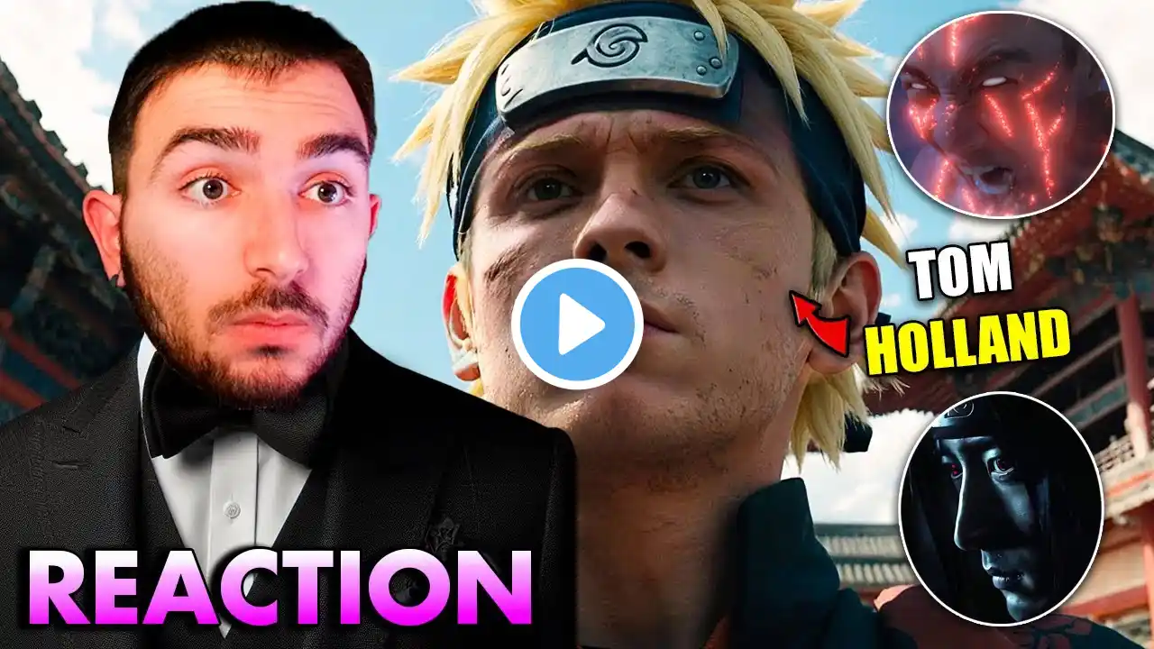 REACTION NARUTO LIVE ACTION CON TOM HOLLAND