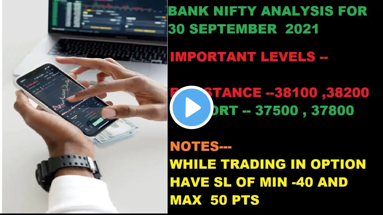 BANK NIFTY ANALYSYS FOR  30 SEPTEMBER  2021 IN 2 MIN || BANK NIFTY OPTION TRADING  || EXPIRY DAY