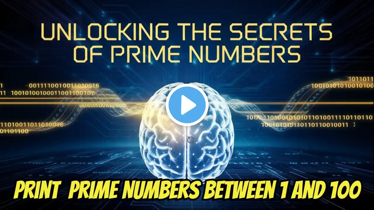 Python Program to Generate Prime Numbers Between 1 and 100 | Beginner-Friendly Tutorial 🚀