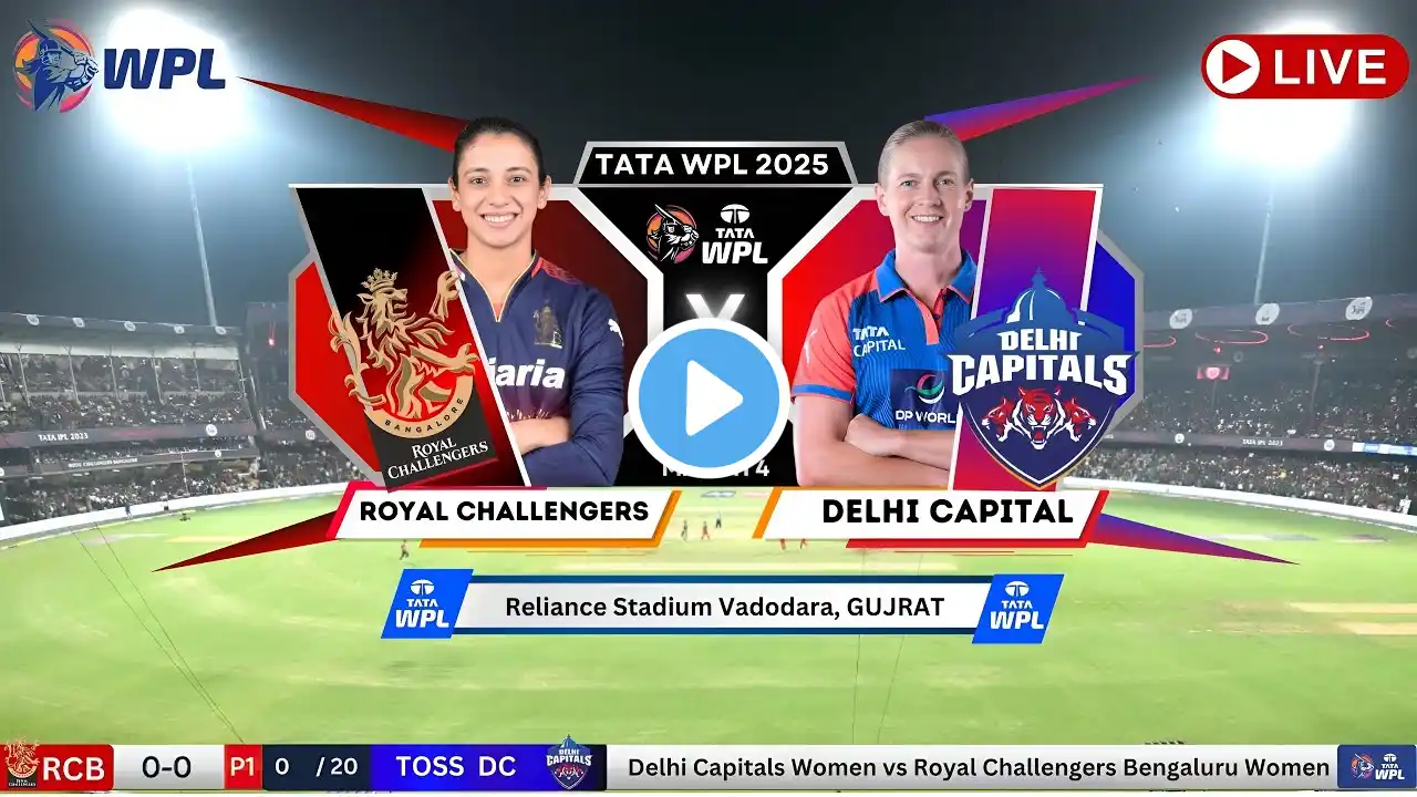 🔴WPL Live: Delhi Capitals Women vs Royal Challengers Bengaluru | WPL Live Match Today | DCW vs RCBW