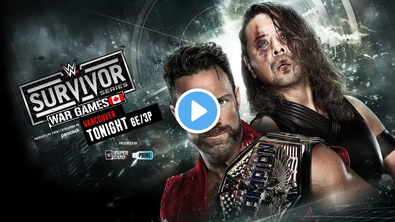 United States Champion LA Knight vs. Shinsuke Nakamura at WWE Survivor Series WarGames 2024