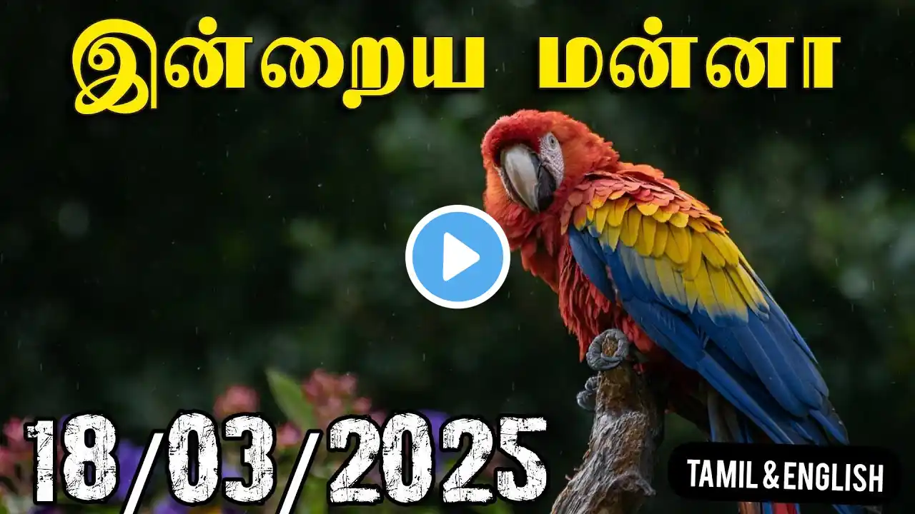 #இன்றைய_மன்னா [ 18/03/2025 ] | #todaybiblewords_intamil  |#Today's #Trending_Video | #BibleSeeds