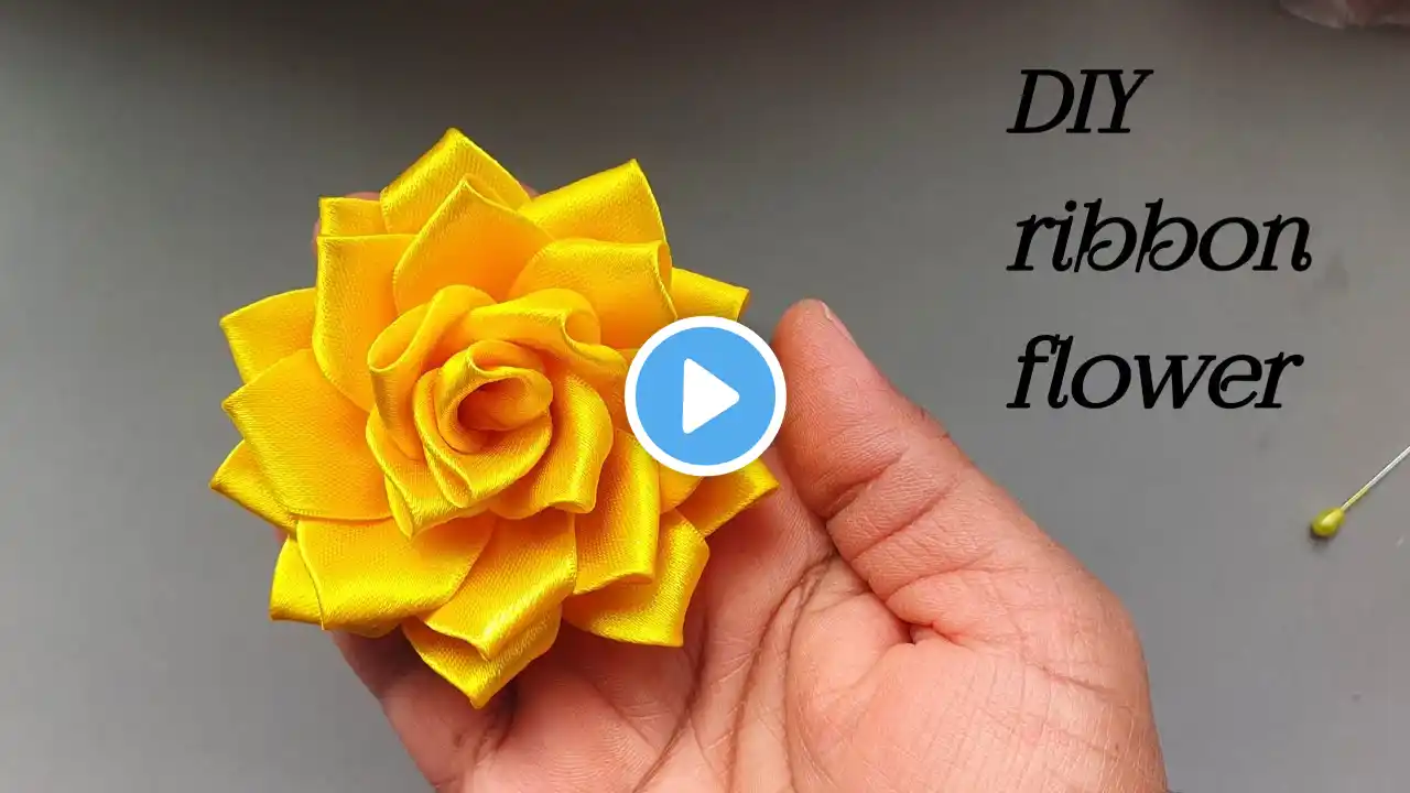 DIY : How to make an adorable fabric flower in just few minutes / How to make cloth flower