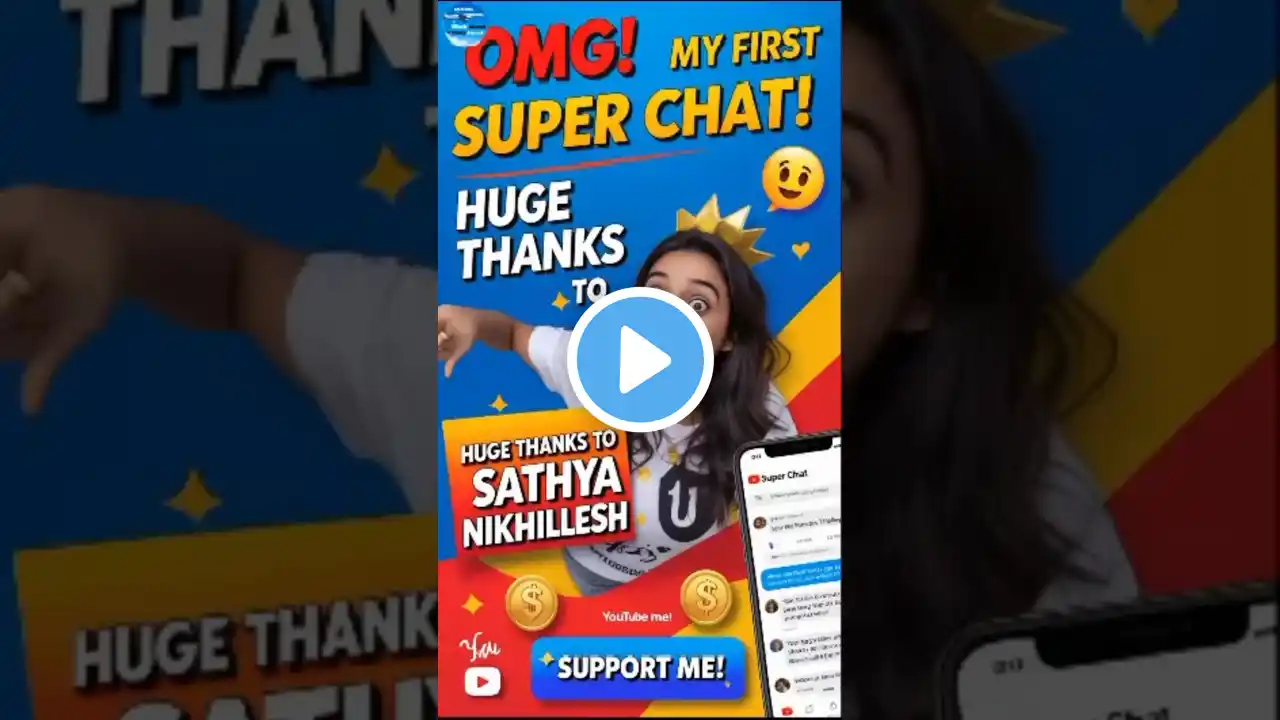 OMG! My First Super Chat!  Thank You So Much ❤️#shorts #shortvideo @sathyanikhilesh2516