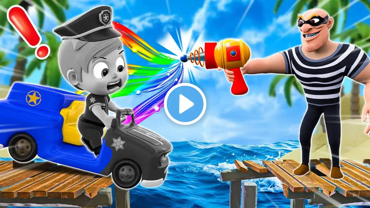 Oh No, Police Car Lost Color | Who Took The Colors Song | NEW✨ Funny Nursery Rhymes