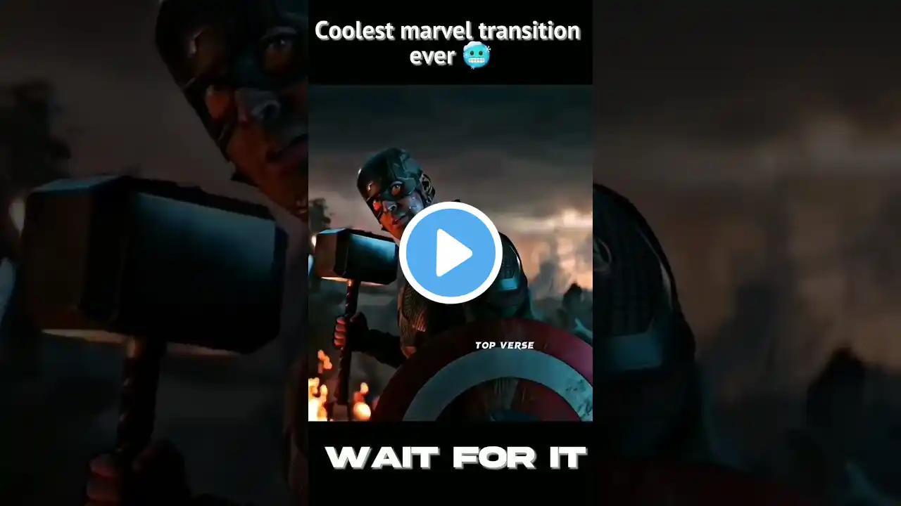 coolest marvel transition | wait for end #marvel #mcu #shorts #ironman #thor #spiderman #viral